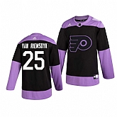 Flyers 25 James Van Riemsdyk Black Purple Hockey Fights Cancer Adidas Jersey Dzhi,baseball caps,new era cap wholesale,wholesale hats
